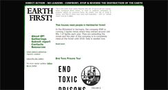 Desktop Screenshot of earthfirst.org.uk