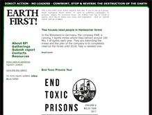 Tablet Screenshot of earthfirst.org.uk
